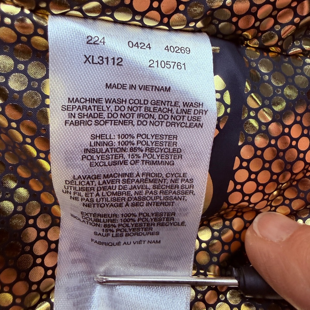 COLUMBIA Portland Point Parka Womens XL Brown‎ Herringbone Omni-Tech Hooded - Picture 13 of 13